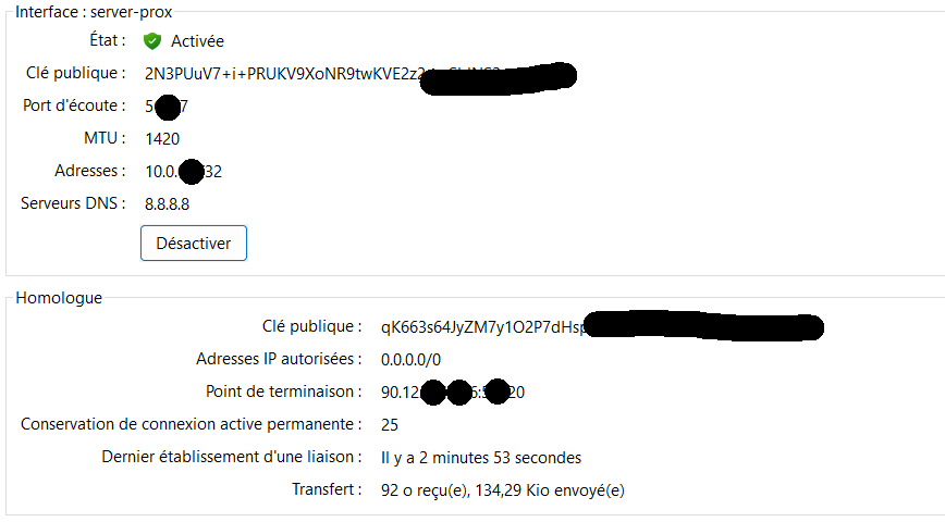 Configuration VPN WireGuard